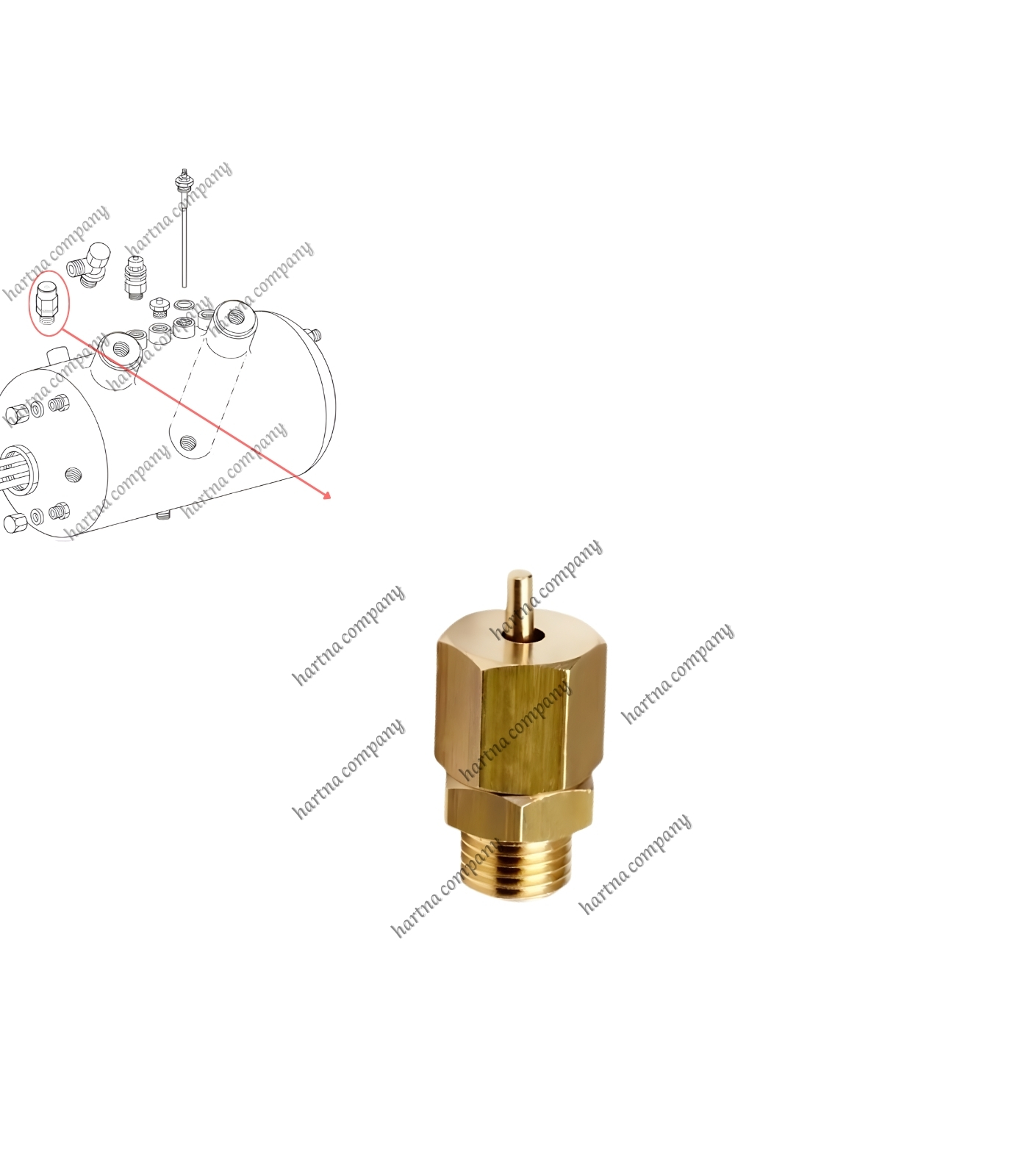 Air Release Valve Tall (1/4 inch)