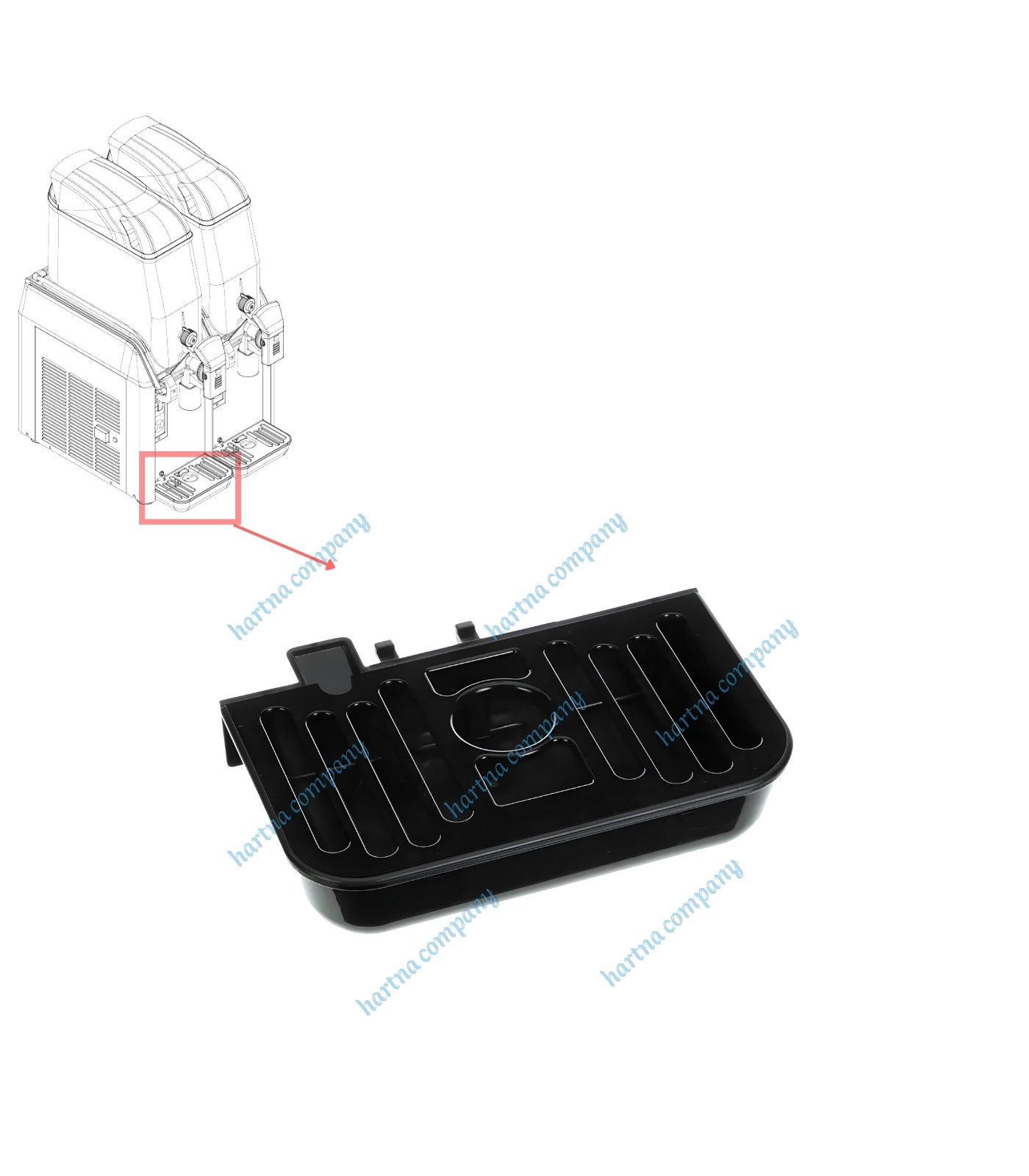 Drip Tray For ELMECO Slush Machine