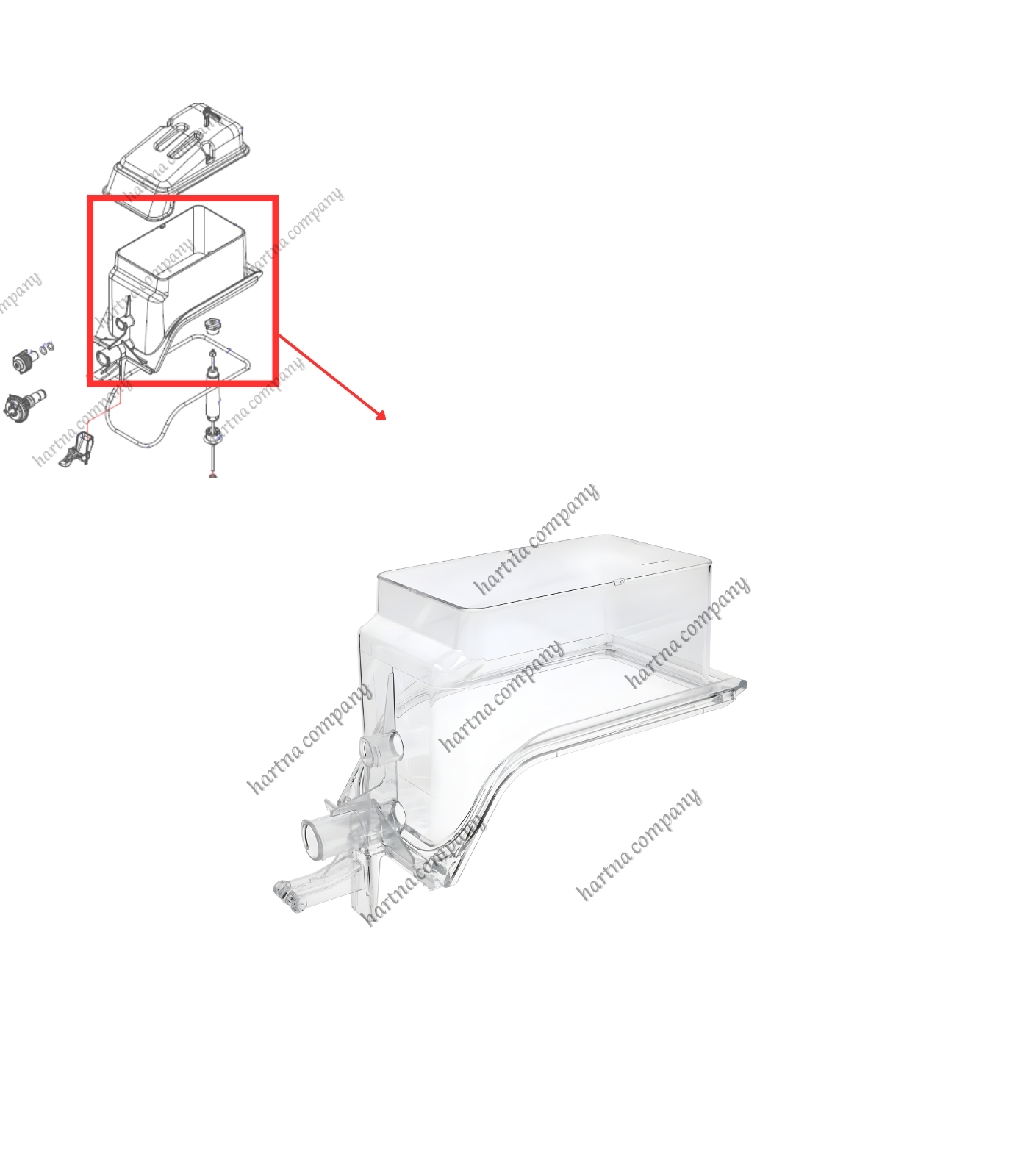 Elmeco Slush Machine Tank 6 Liter