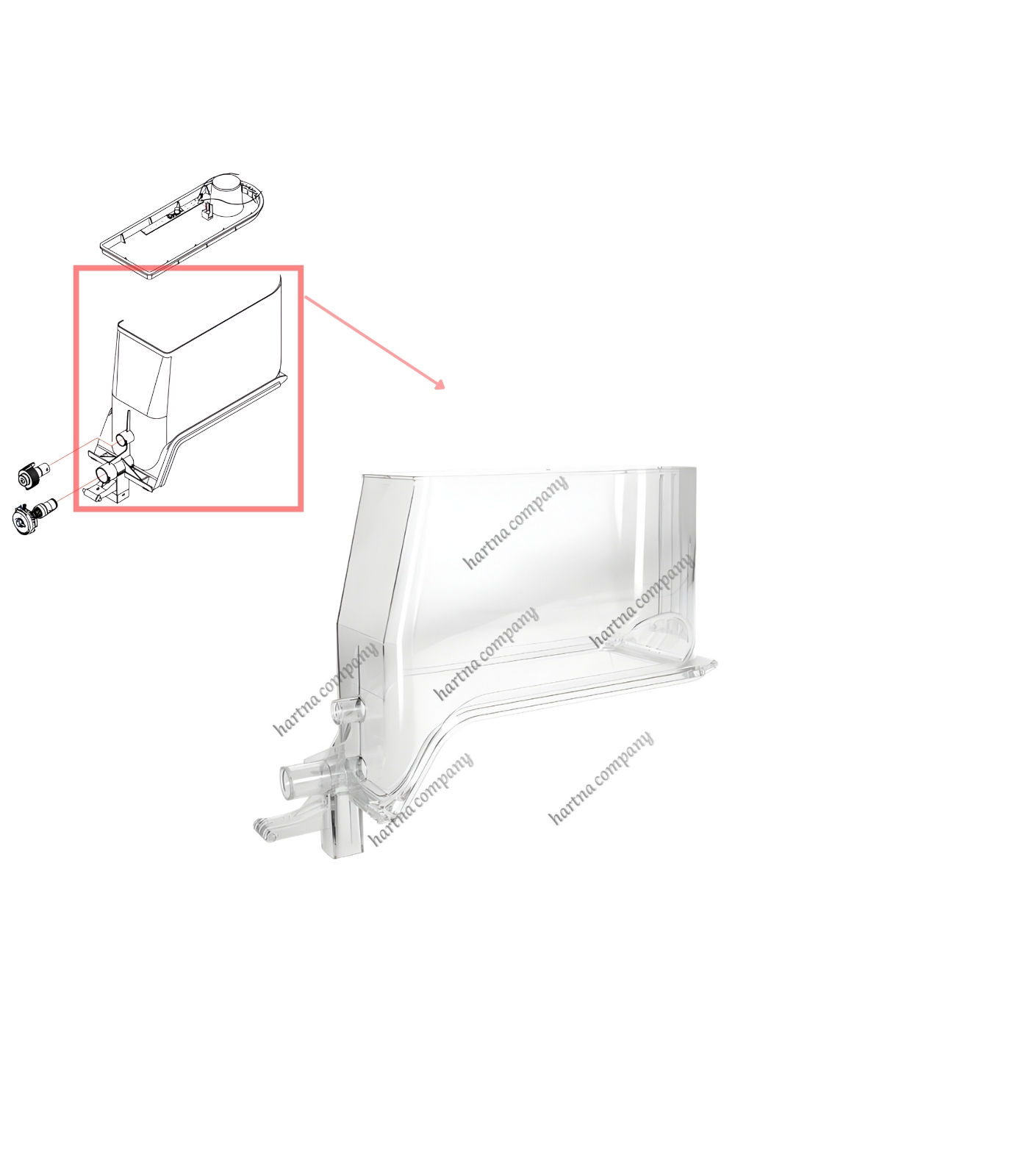 Elmeco Slush Machine Tank 12 Liter