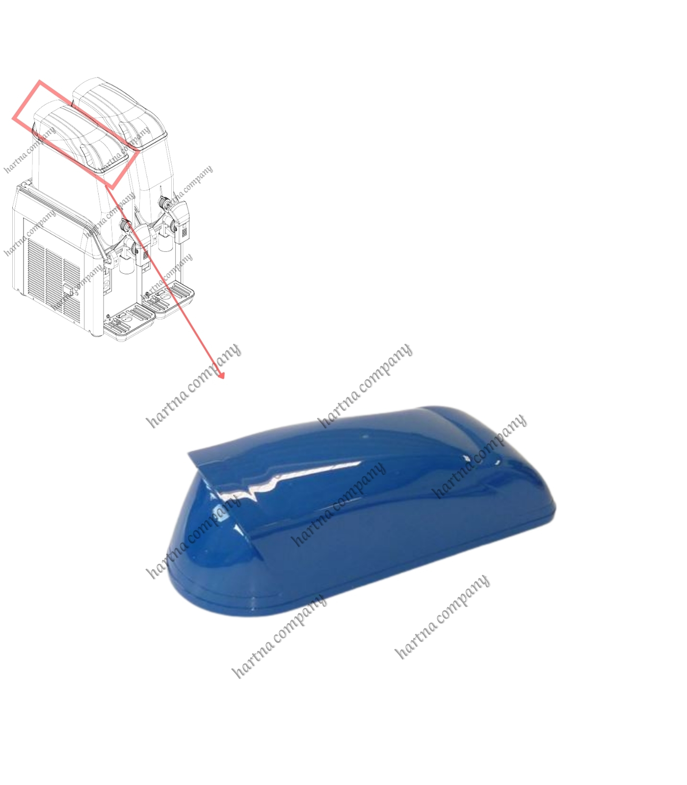 Elmeco Slush Machine Top Cover