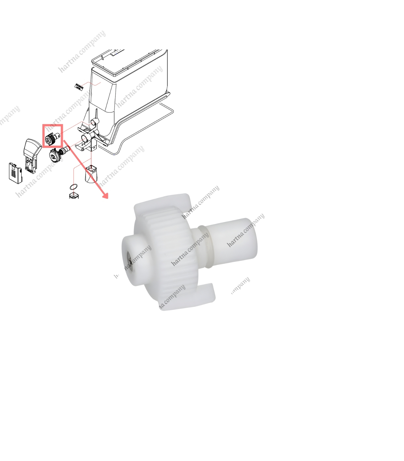 Elmeco Spiral Fastening Nut