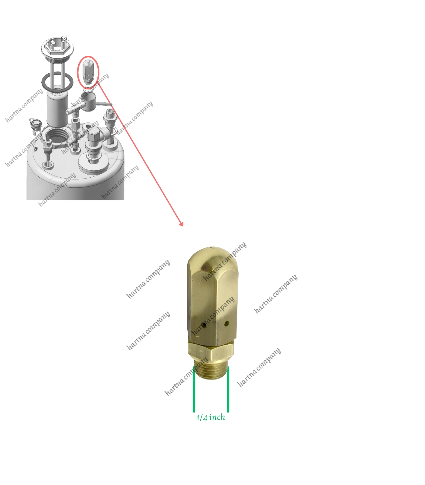 Pressure Safety Valve (1/4 inch)
