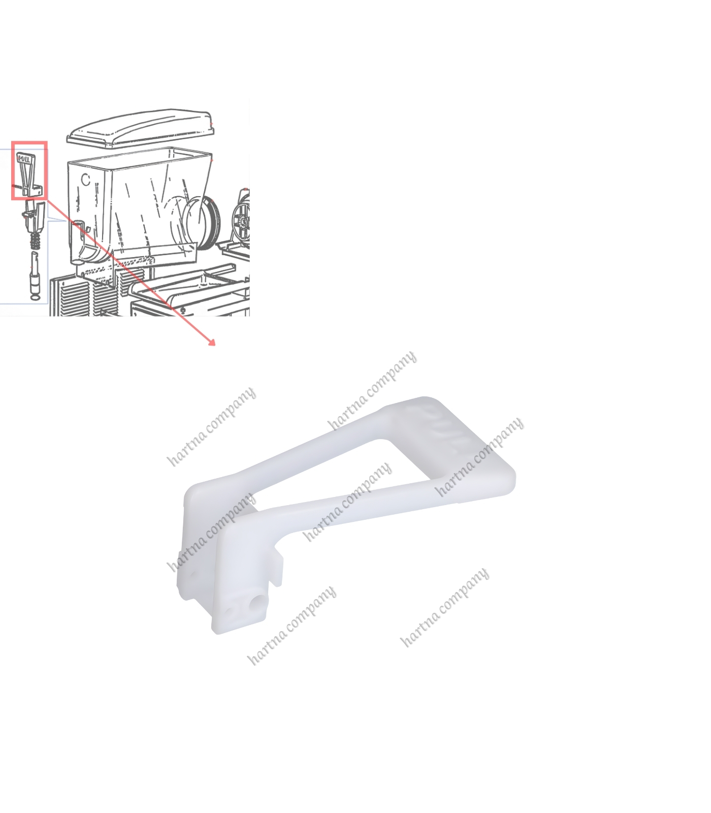 SPM Slush Machine Dispensing Handle
