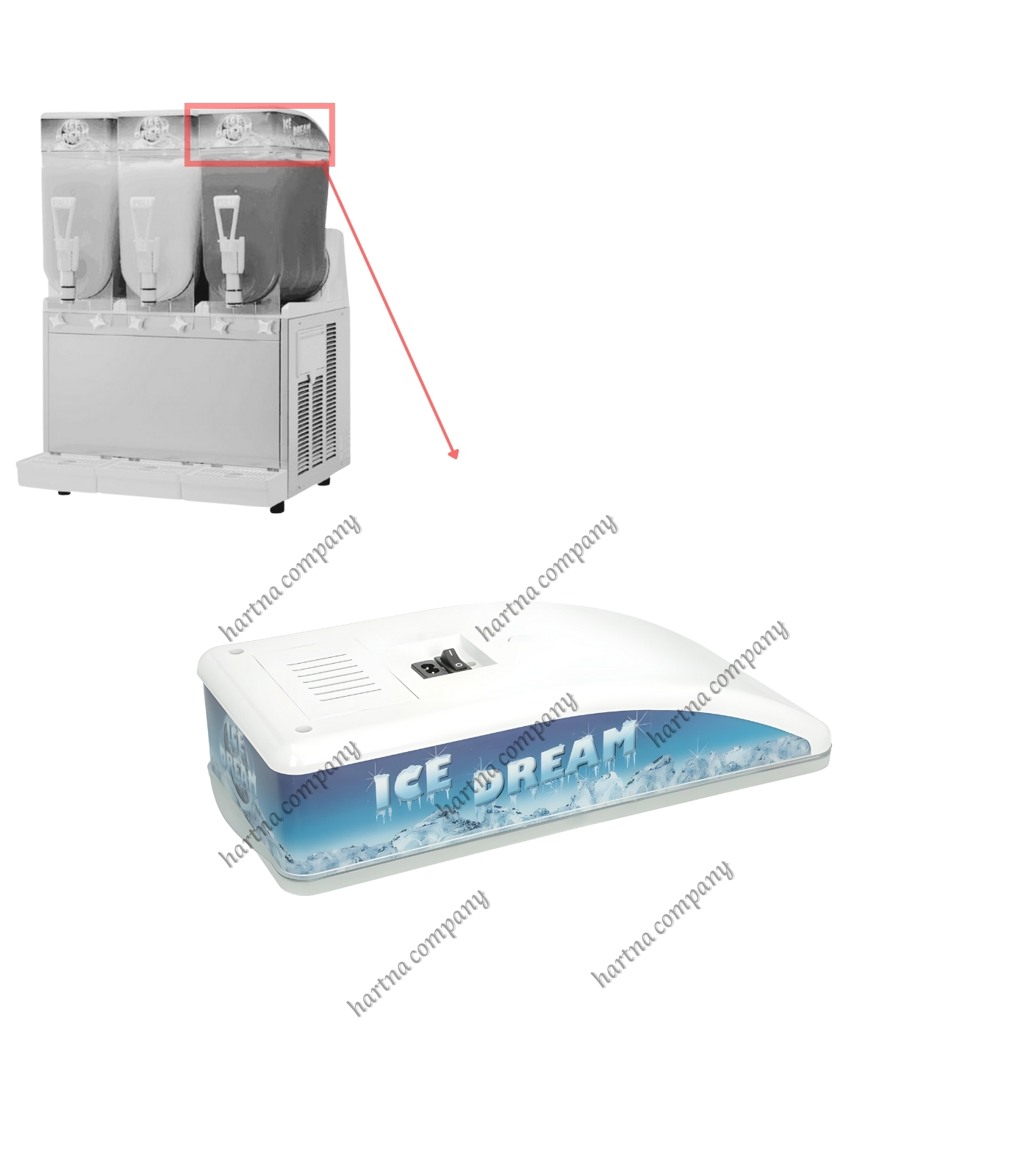 SPM Slush Machine Top Cover