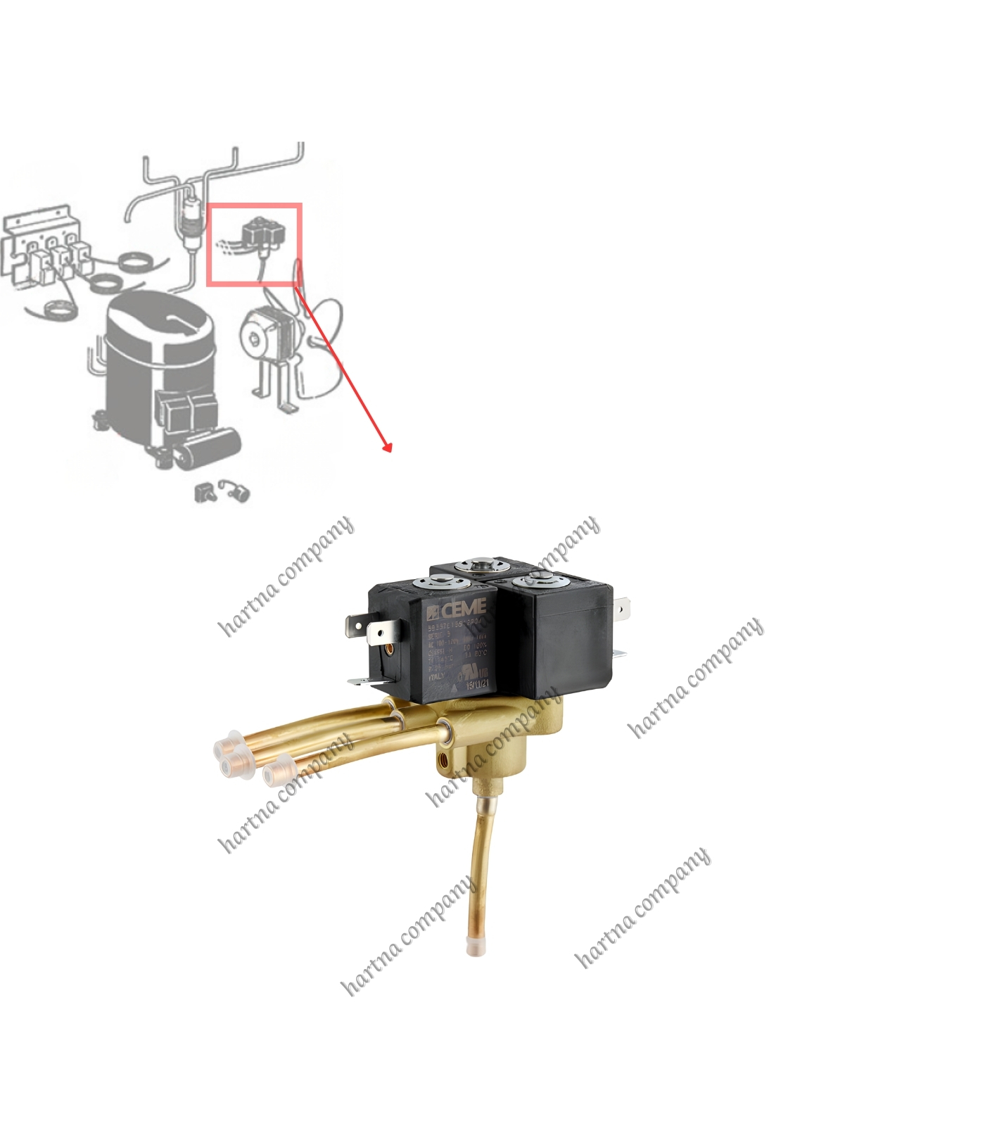 Triple Gas Solenoid Valve For Slush Machine