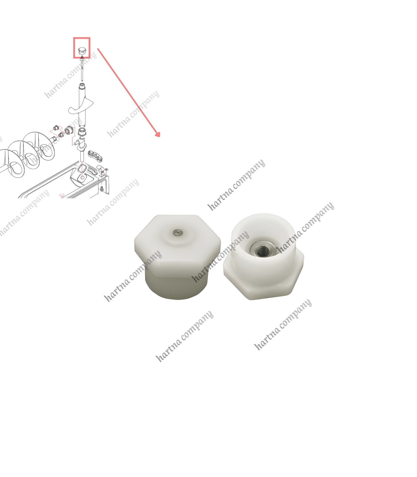 vertical Helical Nut
